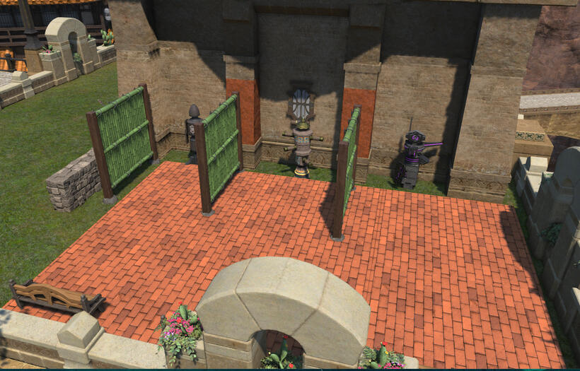 Backyard training area